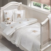 Детское постельное белье в кроватку с покрывалом Lovely Tivolyo Home (Бежевый)