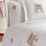 Детское постельное белье в кроватку с покрывалом Lovely Tivolyo Home (Розовый)