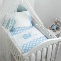 Детское постельное белье с одеялом Lumachina Blumarine Baby (Голубой)