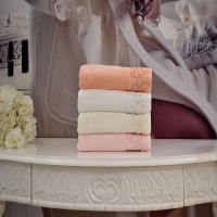 Банное махровое полотенце с жемчугом Masal Soft Cotton