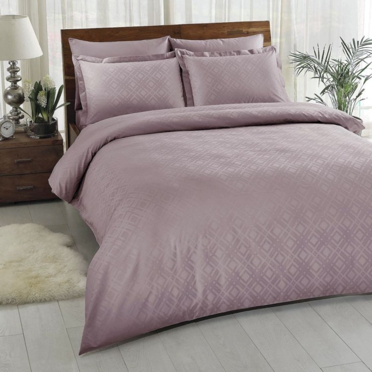 Жаккардовое постельное белье лилового цвета Vision от TAC