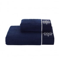 Банное махровое полотенце Marine Lady от Soft Cotton (Синий)