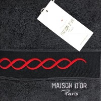 Банное полотенце Ramond Mason Dor (серое)