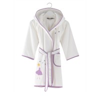 Махровый халат для девочки Ballerina Soft Cotton (Лиловый)