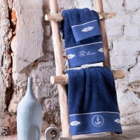 Набор махровых полотенец с вышивкой Anchor Tivolyo Home