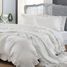 Комплект постельного белья с покрывалом Yasemin кремового цвета от Gelin Home