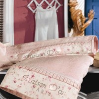 Набор махровых полотенец ROSES Maison Dor грязно-розовый